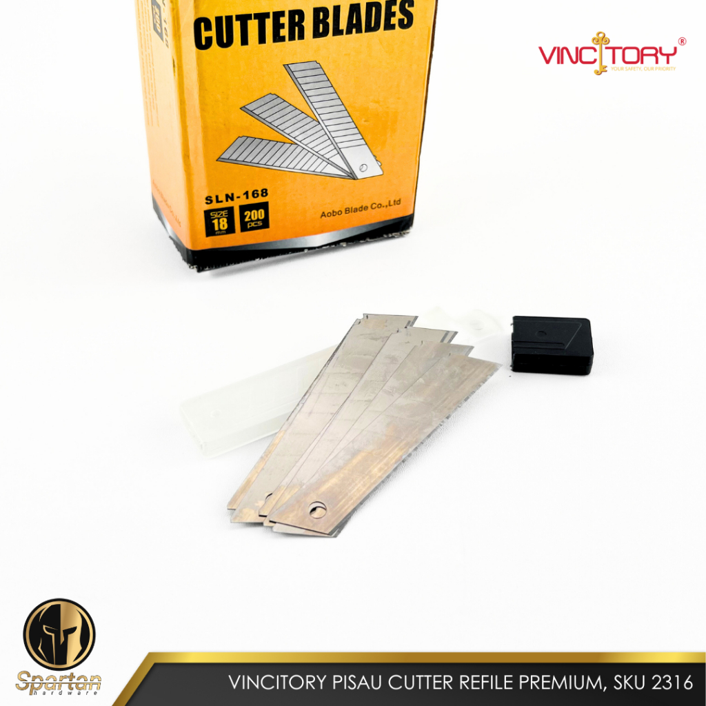 

Vincitory Refill Isi Cutter Besar 18mm Premium 2316 per Kotak