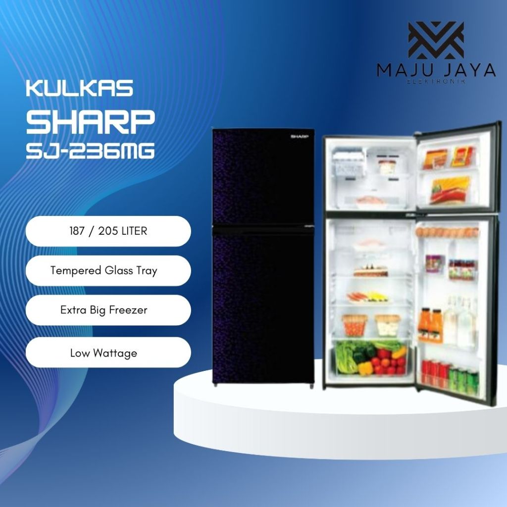 KULKAS SHARP SJ 236 MG LEMARI ES 2 PINTU SJ236MG 236MG