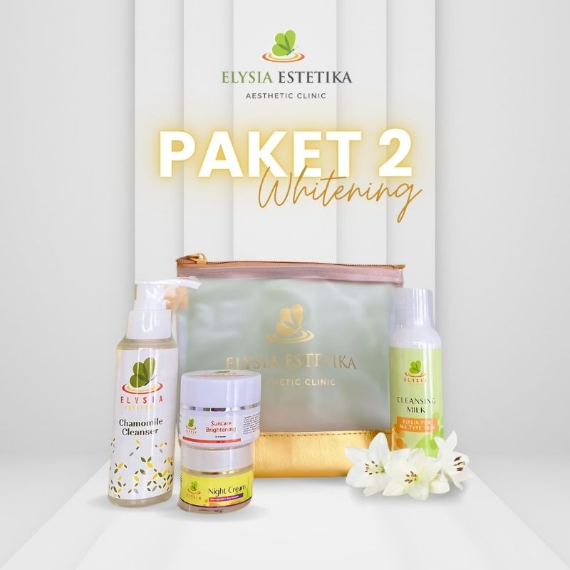 skincare elysia paket whitening 2 / pemutih wajah