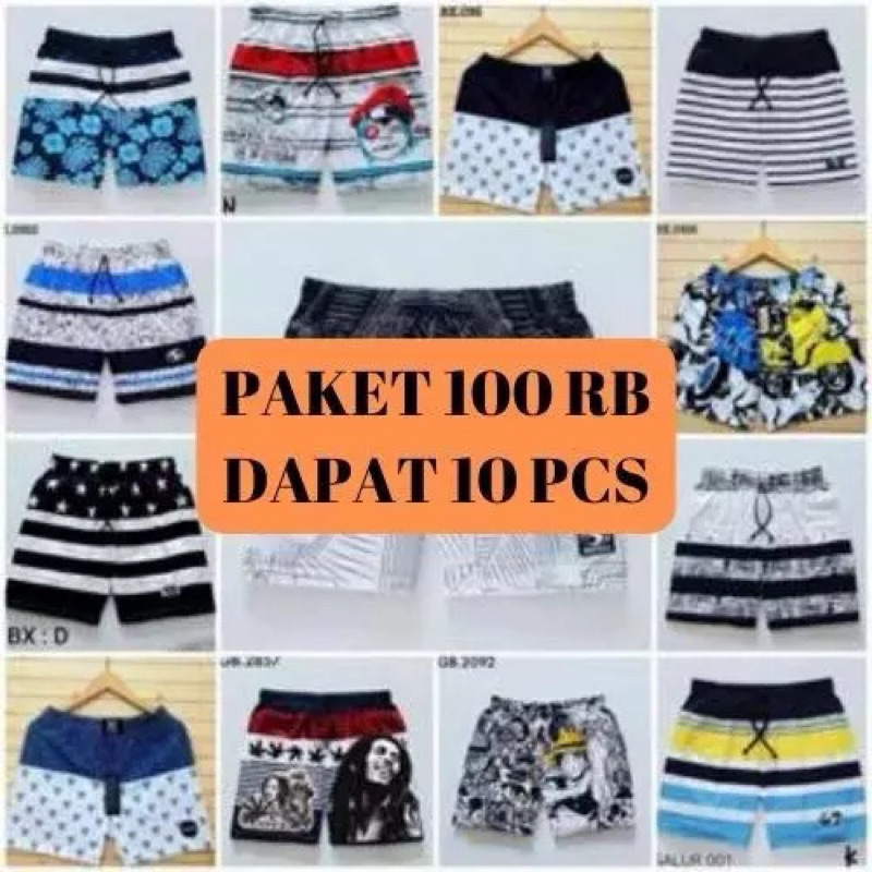 PAKET USAHA dapet 10 pcs BOXER PRIA DAN WANITA | pakaian dalam boxer