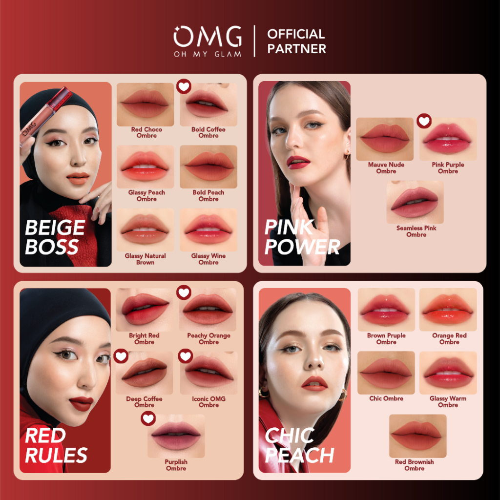 STARTLUX Paket Ombre Lips OMG Lipcream OMG Ombre Coffee Edition Lipcream OMG Ombre lip