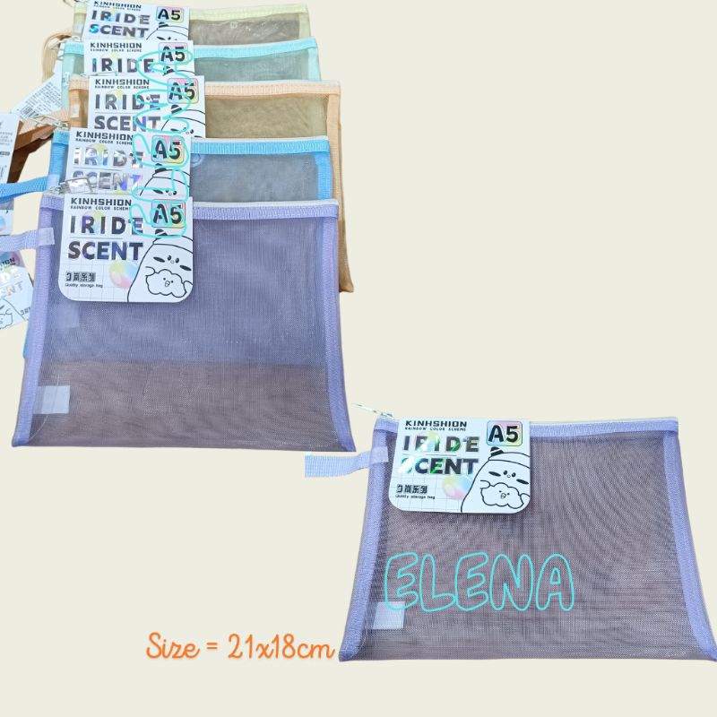 

kotak pensil jaring/tas jaring uk A5/tas serbaguna