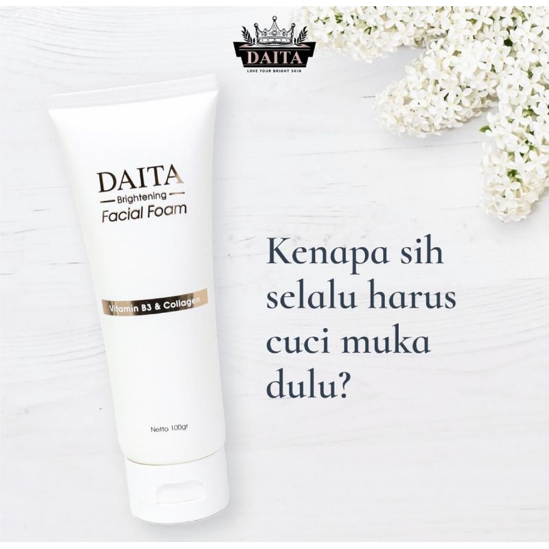 Daita Brightening Facial Foam | Sabun pencerah wajah | Sabun Cuci Muka Pemutih