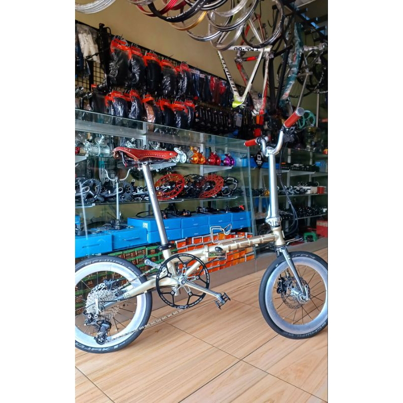 Sepeda Lipat Element Troy 16 Plus Groupset Shimano Zee 10 Speed Alloy Second Mulus