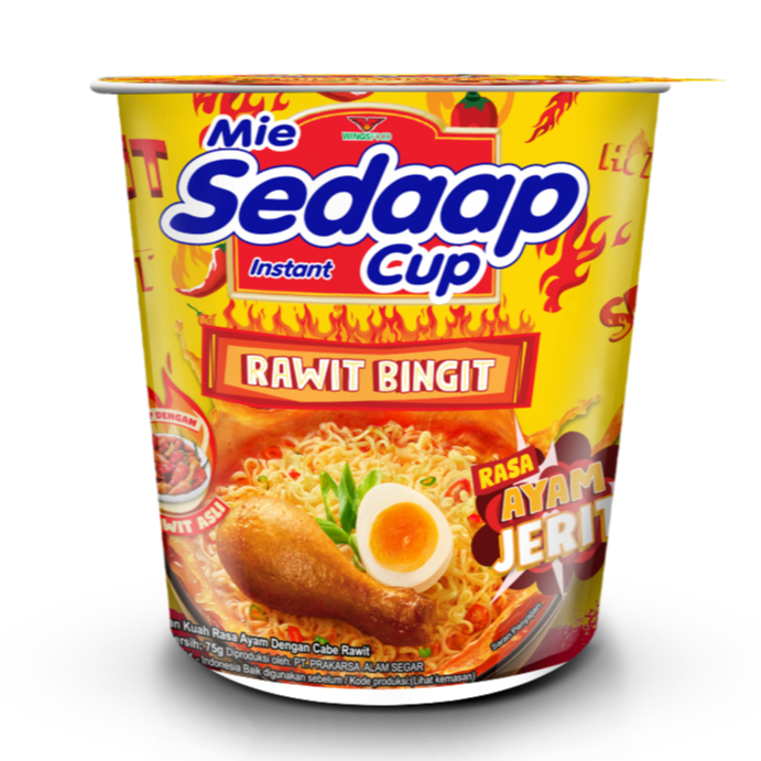

Sedaap Mie Cup Rawit Bingit Rasa Ayam Ayam Jerit 77 Gram