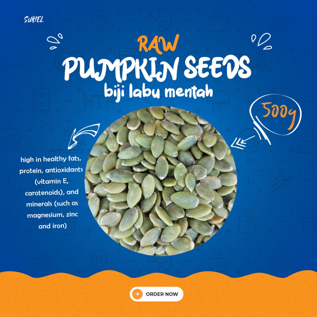 

pumpkin seed raw / biji labu mentah 500 g