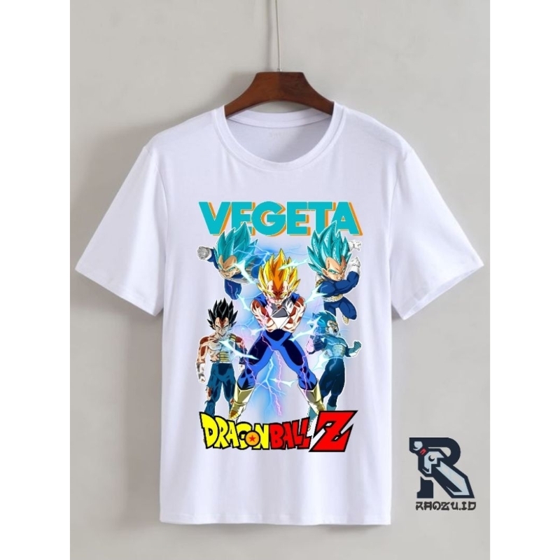 kaos t-shirt dragon vegeta evolution