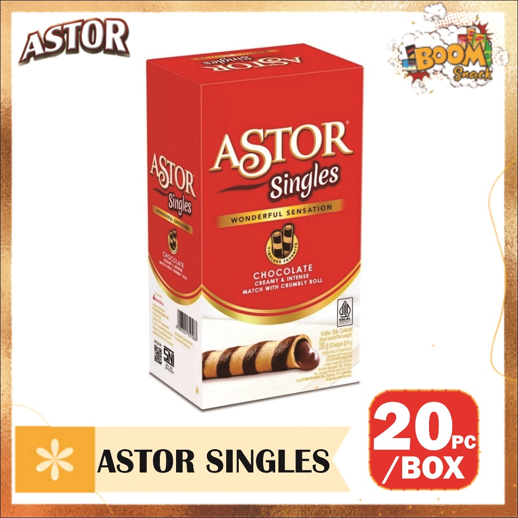 

Astor Singles Wafer Stick Isi 20 pcs [KEMASAN BARU!!]