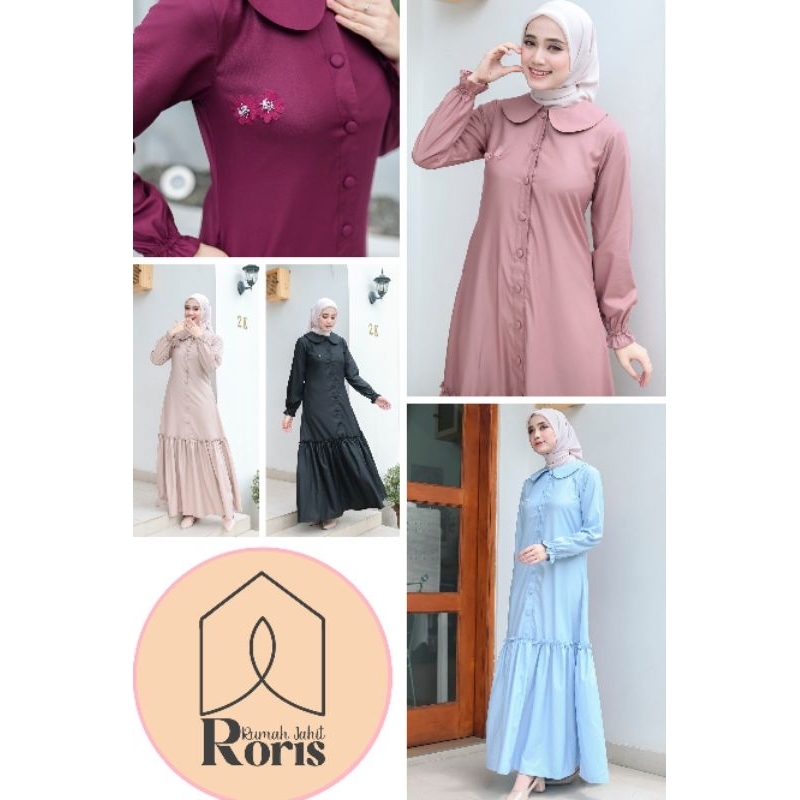 Roris Fasion Anna Dress | Gamis untuk remaja dan dewasa