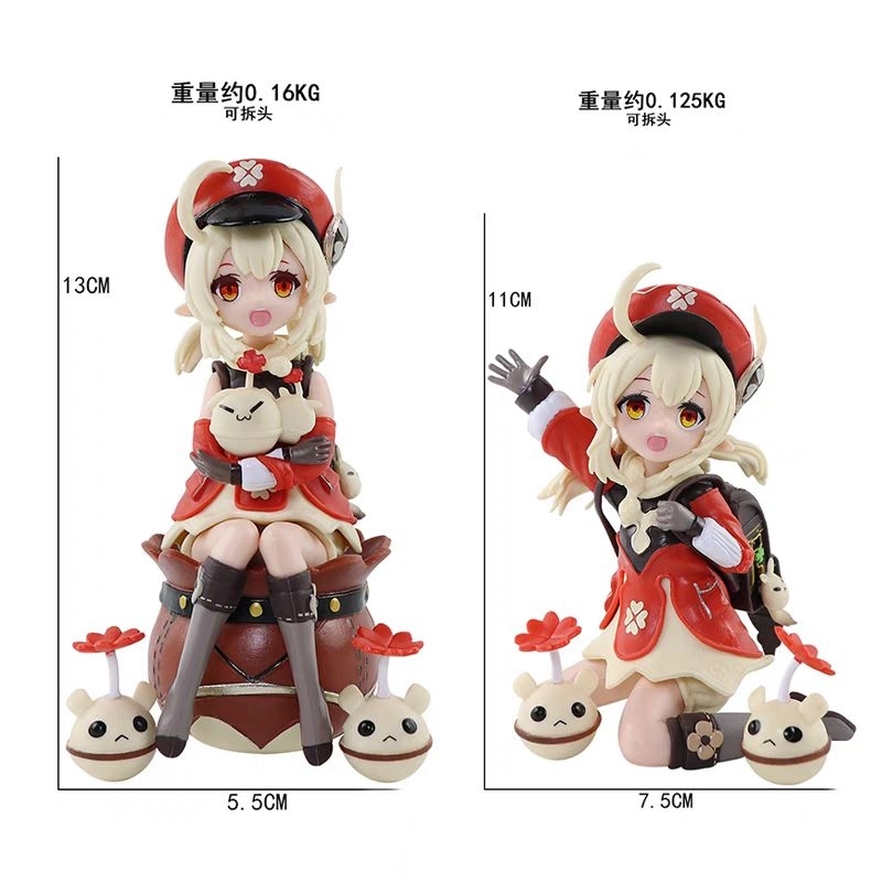 Action Figure klee duduk genshin impact