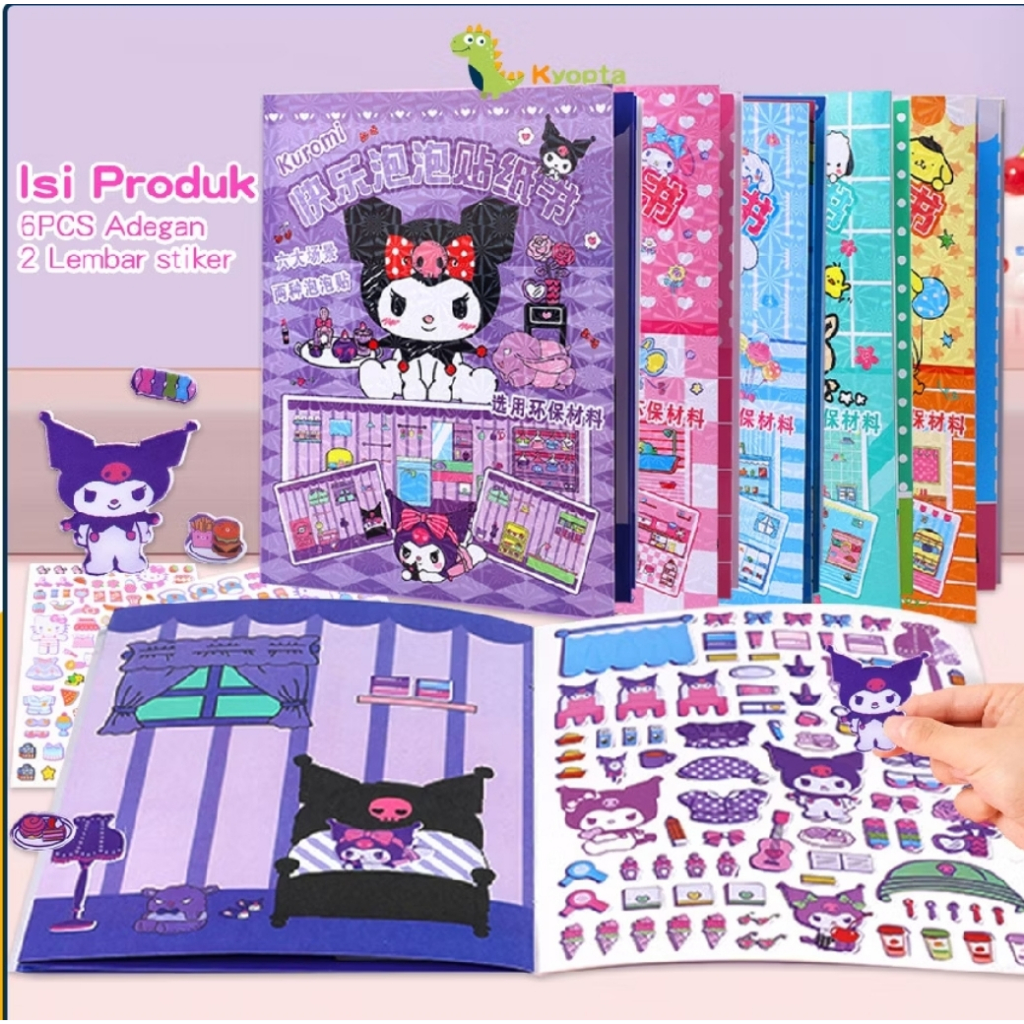

MAINAN STICKER STIKER QUITE BOOK BUKU BIG SANRIO VIRAL BIG LJBABYCOLLECTION