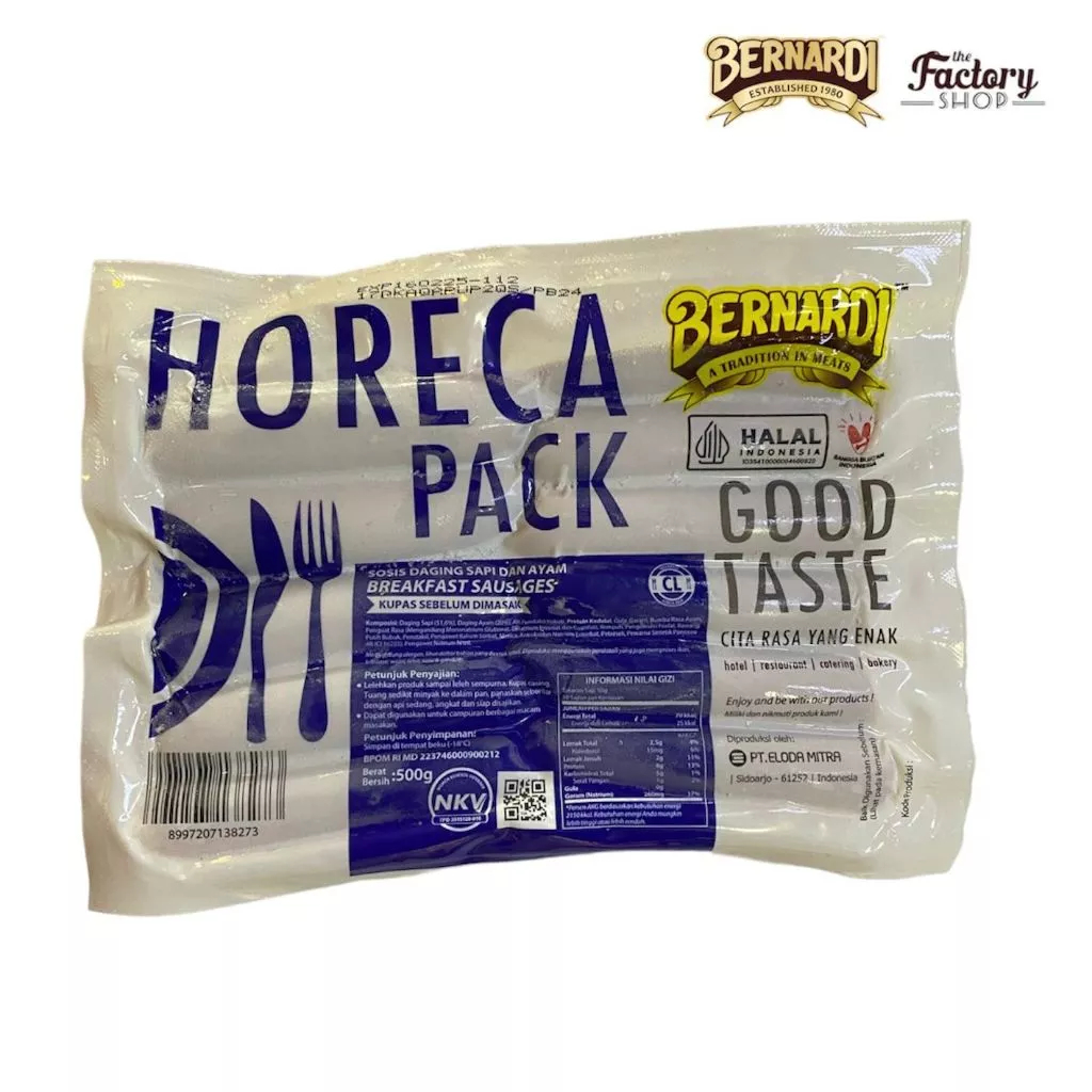 

BERNARDI HORECA PACK SOSIS BREAKFAST CL 500GR