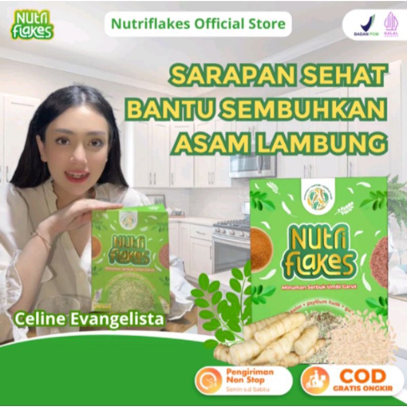 

Nutriflakes - Sereal Umbi Garut Atasi Asam Lambung & Maag