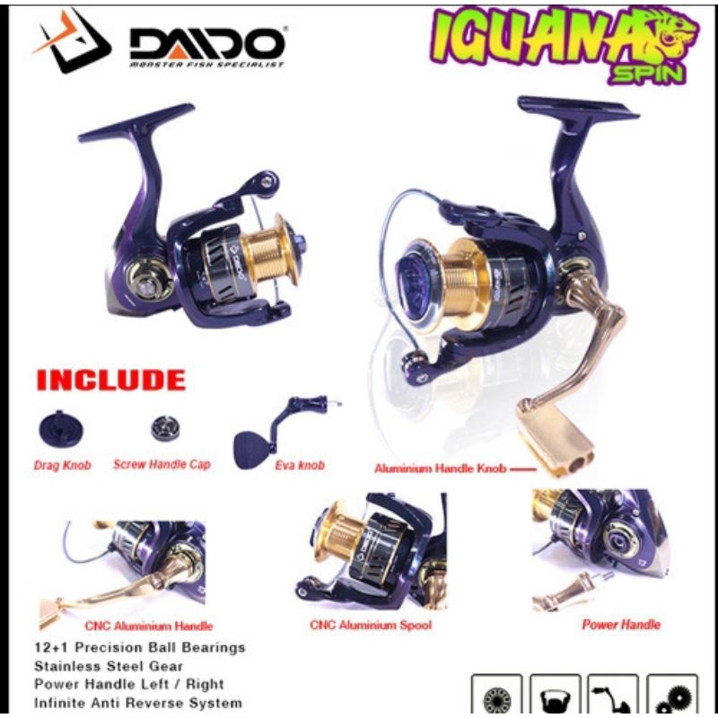 Reel Daido IGUANA SPIN BXX 4000
