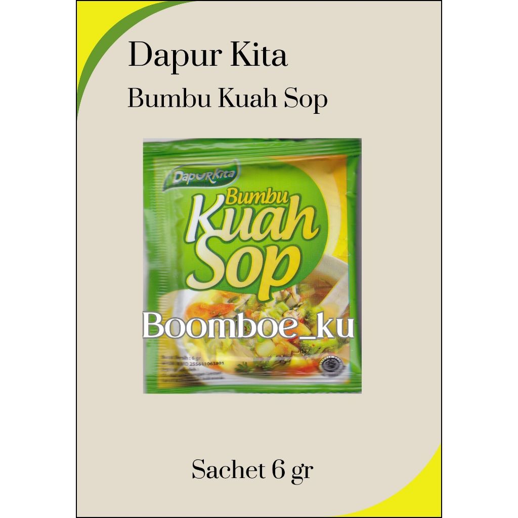 

Dapur kita Bumbu Kuah Sop 6Gr