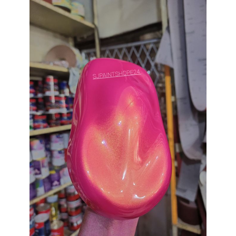 Cat PU Golden Pink pink metalic gold cat otomotif cat motor cat mobil