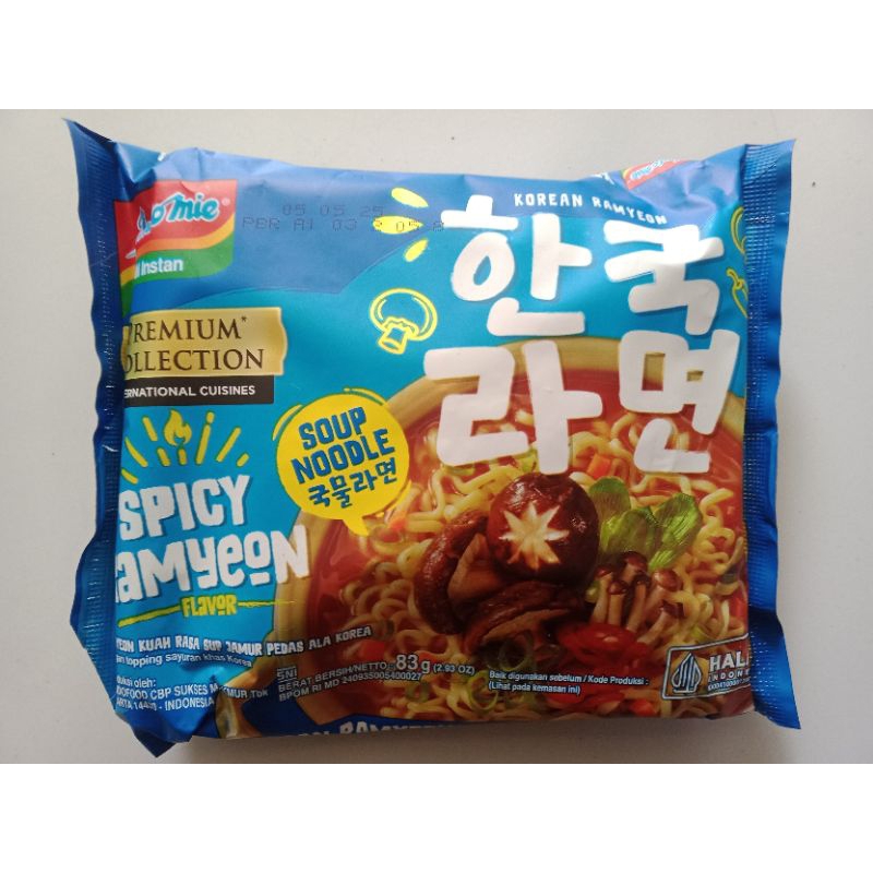 

Indomie Ramyeon Kuah Rasa Jamur Pedas Ala Korea 83gr