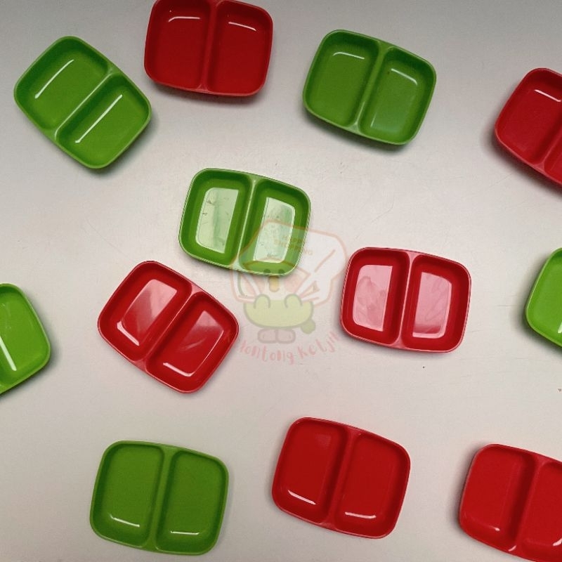 LEPEK SAOS / TEMPAT SAOS MELAMIN 6PCS WADAH SAOS TOMAT, KECAP, SAMBAL, BUMBU, BAWANG GORENG, ACAR