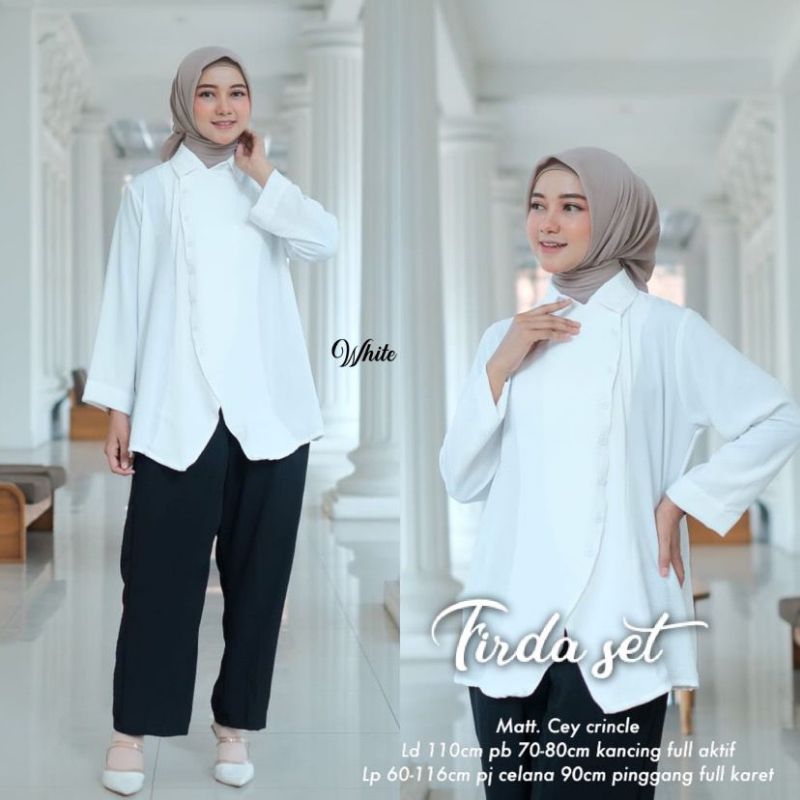 FIRDA SETELAN TUNIK DAN CELANA KULOT WANITA