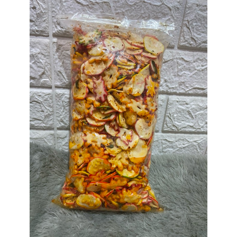

Seblak kering kerupuk kemplang / Seblak kering pedas daun jeruk 500gr