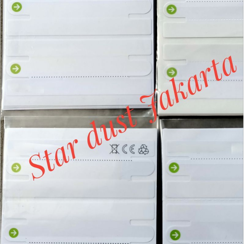 

5 set atas bawah Sticker segel dus green peel for 16e 16 plus pro max Promax kemasan baru