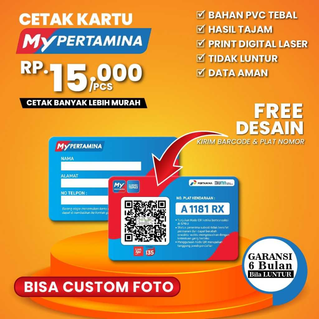 

Cetak Kartu Barcode My Pertamina