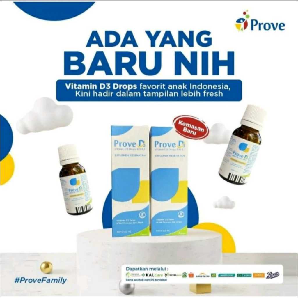 Prove D3 Drop - Vitamin D3 Dalam Bentuk Sediaan Tetes