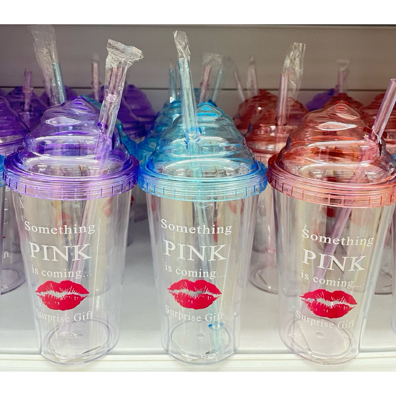 BOTOL MINUM ES CREM PINK / TUMBLER LUCU / BOTOL MINUM UNIK