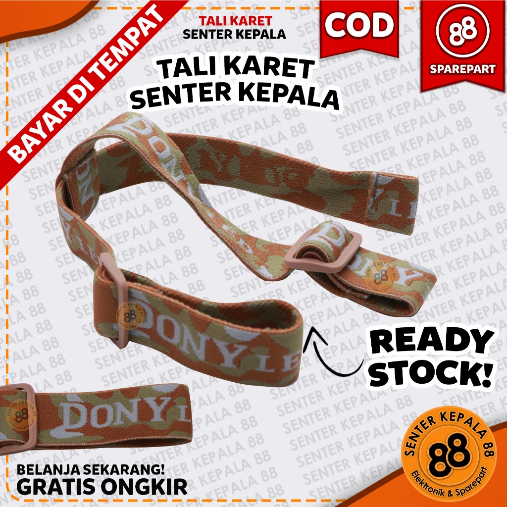 DONY Tali Senter Kepala Loreng Premium Original