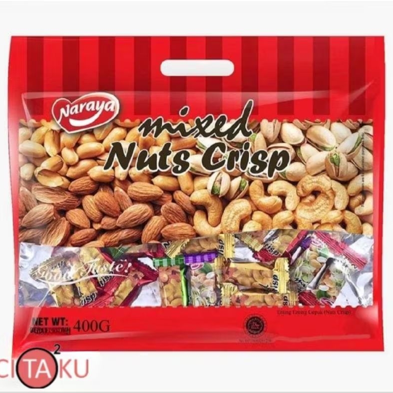 

NARAYA Mixed Nuts Crisp | Tingting Kacang Permen Kacang Panggang 400gr