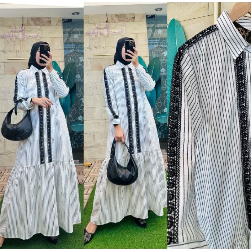 DRESS GAMIS DIMARA  JUMBO KATUN TRISET GAMIS ORIGINAL