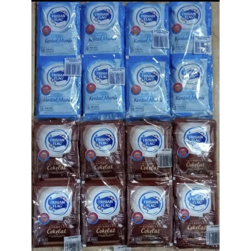 

Frisian Flag Kental Manis [ 1 renceng isi 6 sachet ] @ 38 gram