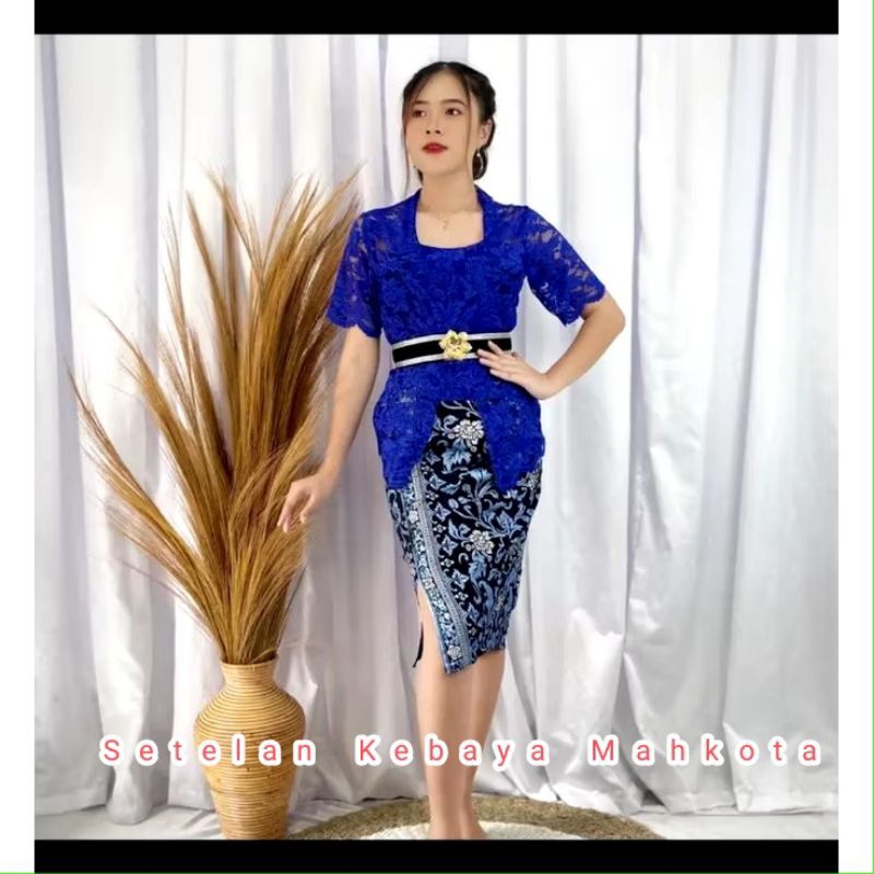 Setelan kebaya Mahkota || Rok pendek