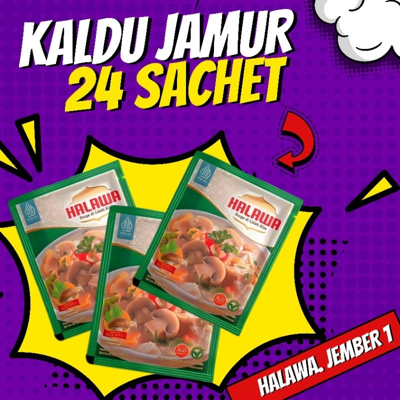 

Kaldu Jamur Probiotik Halawa (24Sachet)