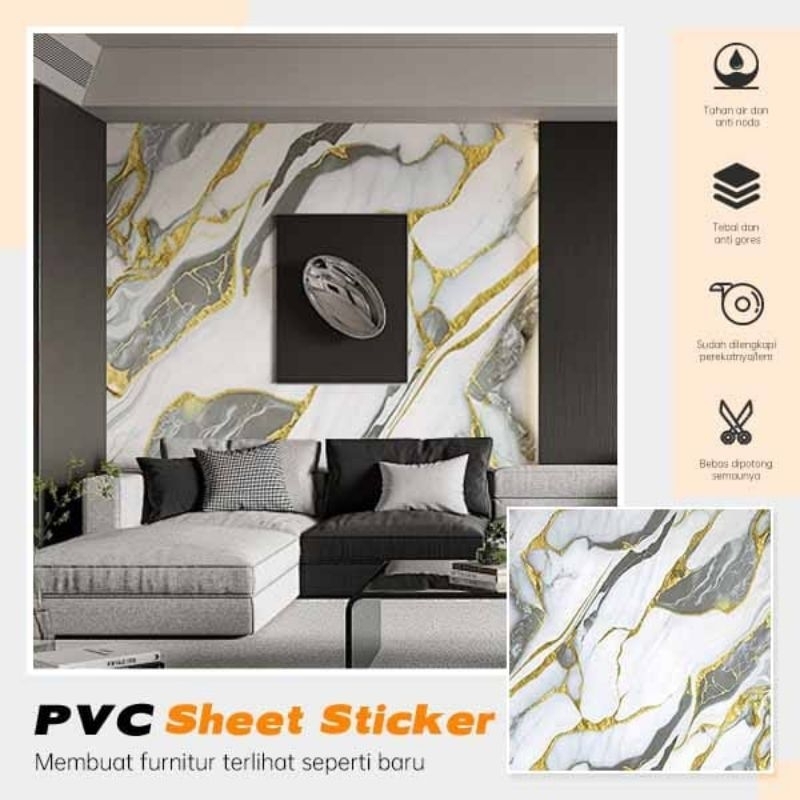 stiker dinding motif marmer jnt 1011