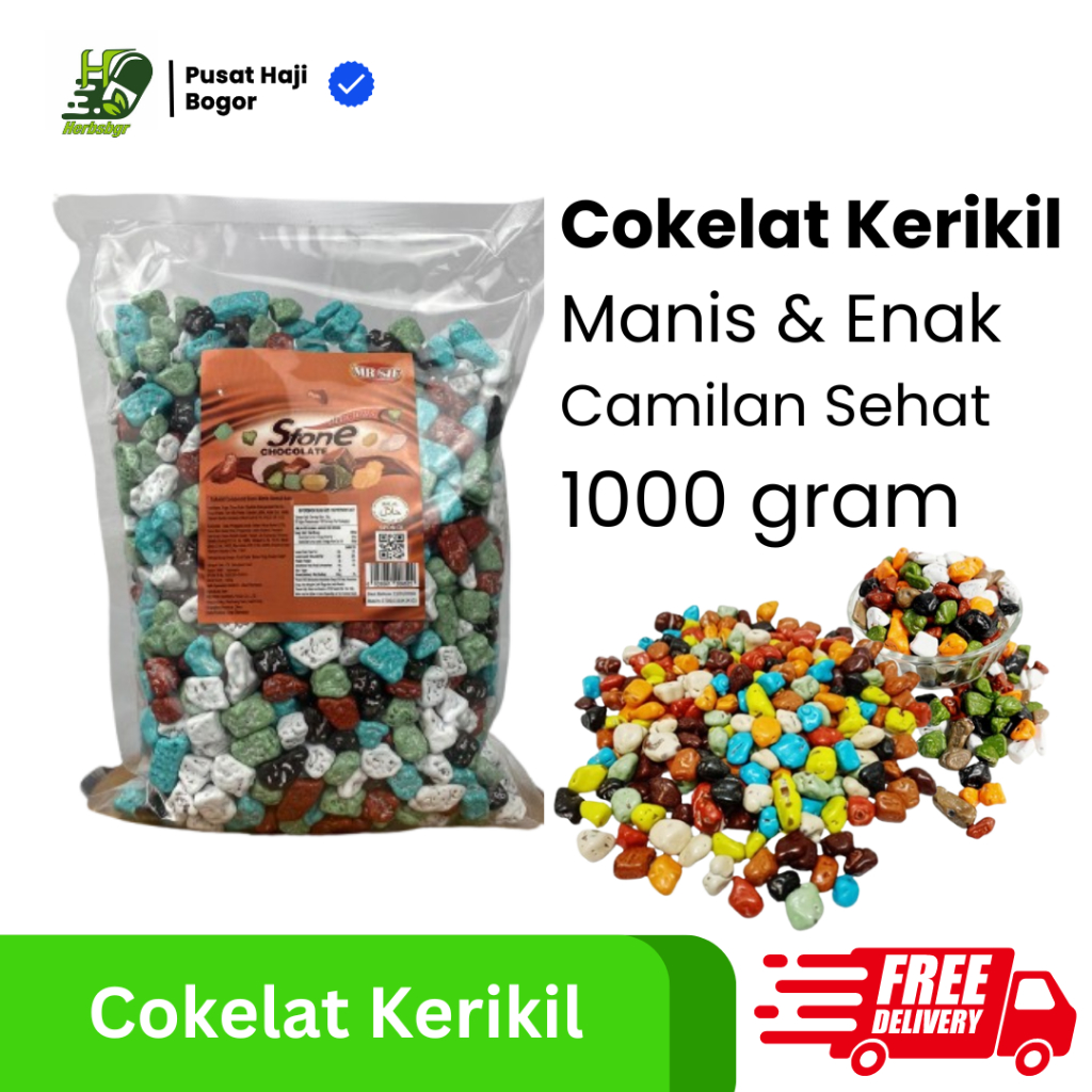 

Coklat Kerikil Mr. Sif 1000 Gram Best Quality Oleh Oleh Haji dan Umroh