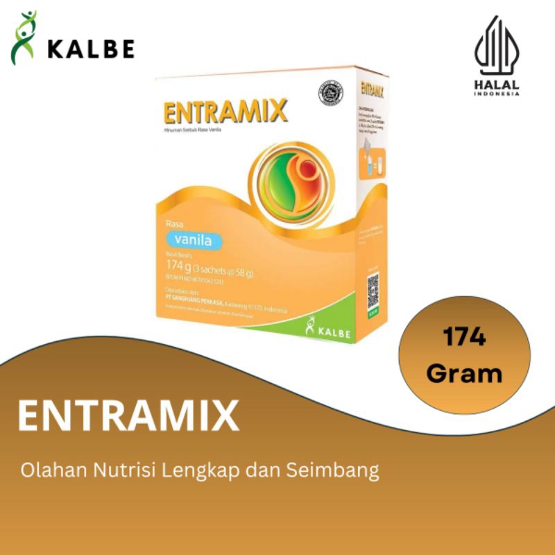 

Entramix Rasa Vanila 174 Gram - Olahan Nutrisi Lengkap dan Seimbang