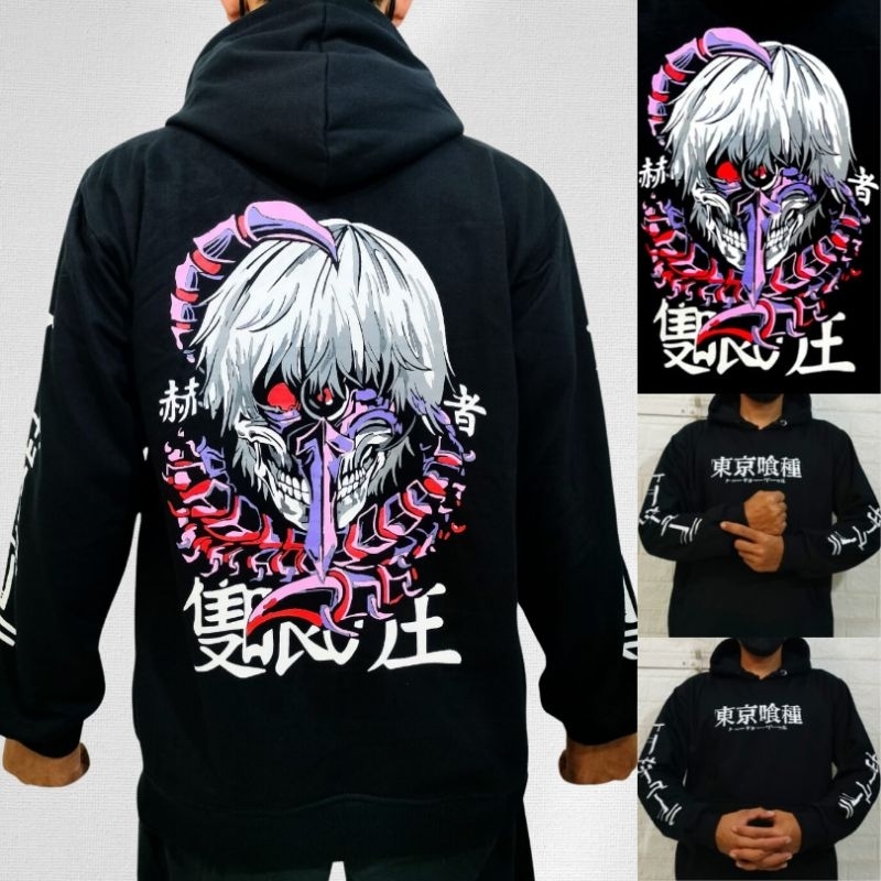 Hoodie Style Motif Jepang Ukuran L - Jaket Pria Motif Japan/Anime/Ninja/Samurai