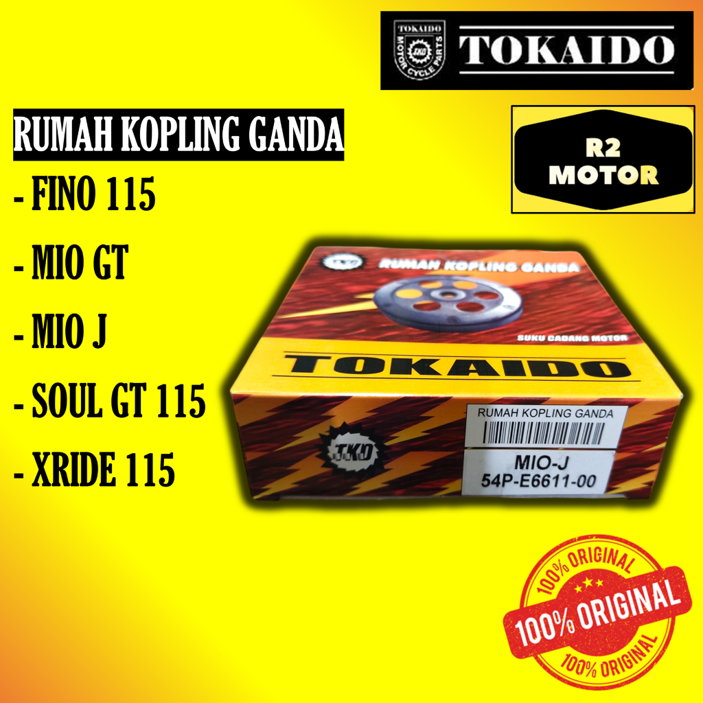 TKD RUMAH KOPLING MANGKOK KAMPAS GANDA FINO MIO SOUL GT J XRIDE 115 TOKAIDO MURAH KUAT PRESISI
