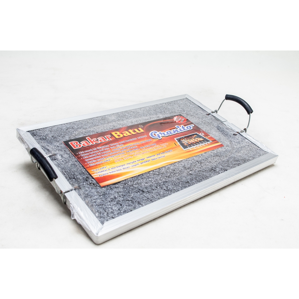 Batu Bakar Granito Grill Panggangan Bbq Sate Ayam Daging Ikan Jagung