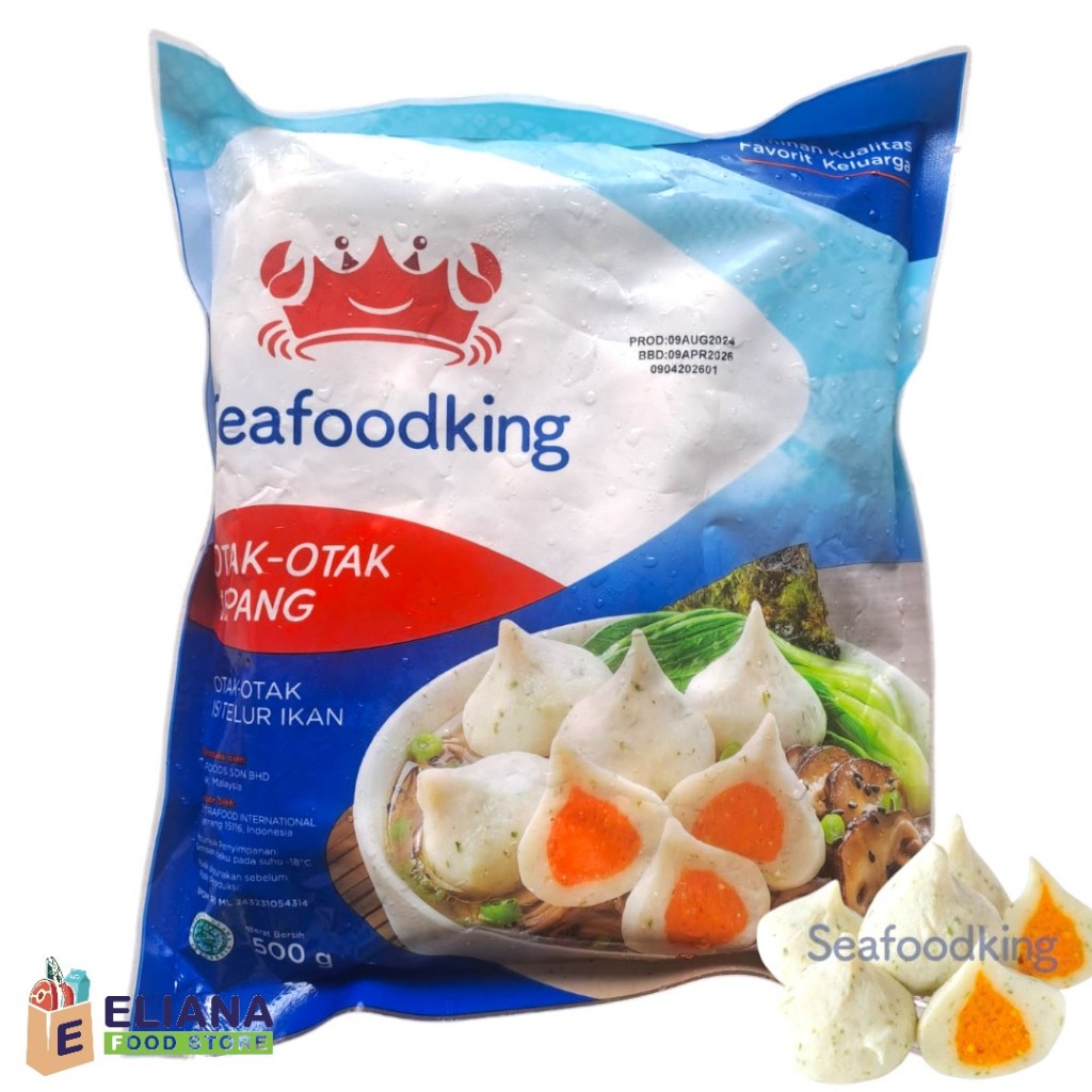 

SEAFOODKING OTAK OTAK JEPANG ISI TOBIKO (ISI TELUR IKAN) 500 GR