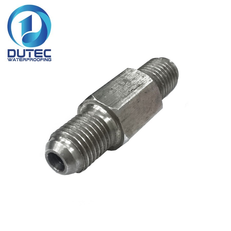 Penyambung Selang Injeksi Beton Dua Sisi Connector - Sparepart Alat Injeksi Beton