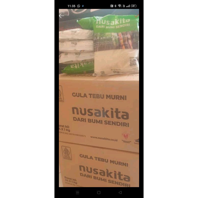 

gula paket 1 kilogram