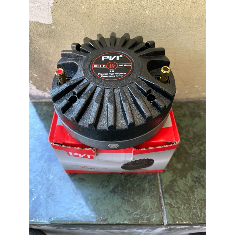 Driver Tweeter PVI D51 Twetter PVI D51-3 Ti Original VC 2 inchi 300 Watt Model Drat Bisa Spool Ulang