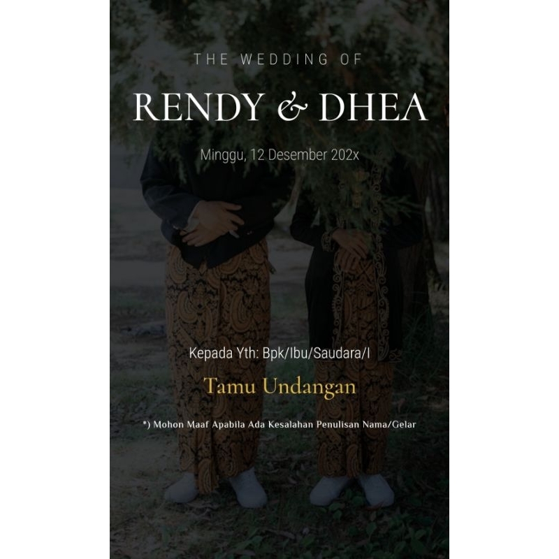 Undangan Digital Pernikahan Website Tema Adat Jawa