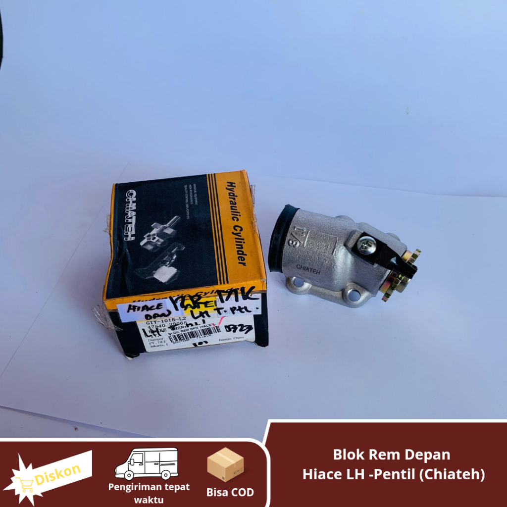 Whell Cylinder LH Master Bak Blok Rem Depan Kiri Toyota Hiace Lama No Nepel LH  Chiateh Original