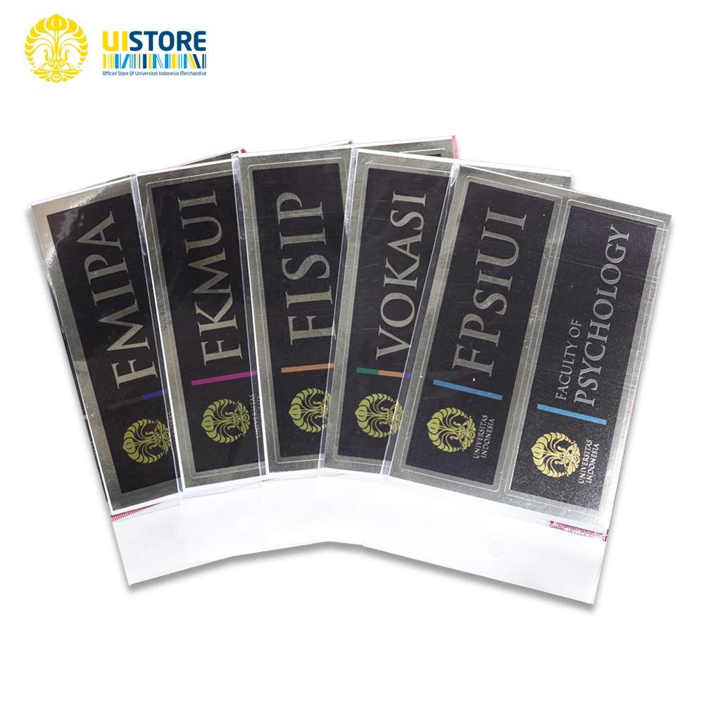 

UI STORE | Sticker Chrome All Faculty UI | Official Merchandise Of Universitas Indonesia