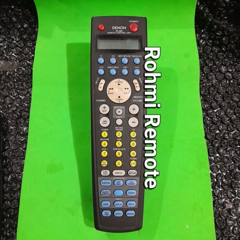 REMOTE REMOT HOME AUDIO AV AMPLIFIER DENON RC-863 ORIGINAL ASLI