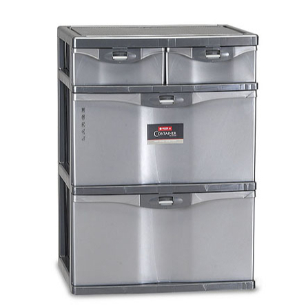 lemari Primera Container SL2 PM-10 Lion Star Laci Plastik Large Susun 2 Plus laci atas 2