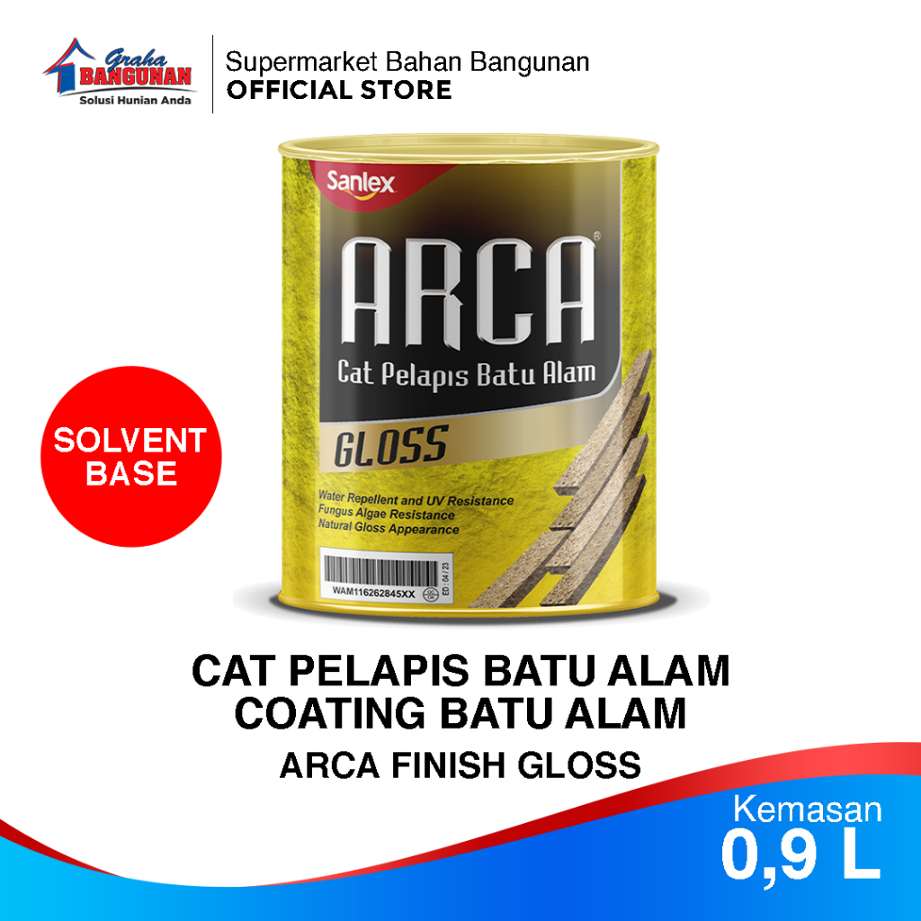 CAT PELAPIS BATU ALAM / CAT BATU ALAM / COATING BATU ALAM ARCA GLOSS